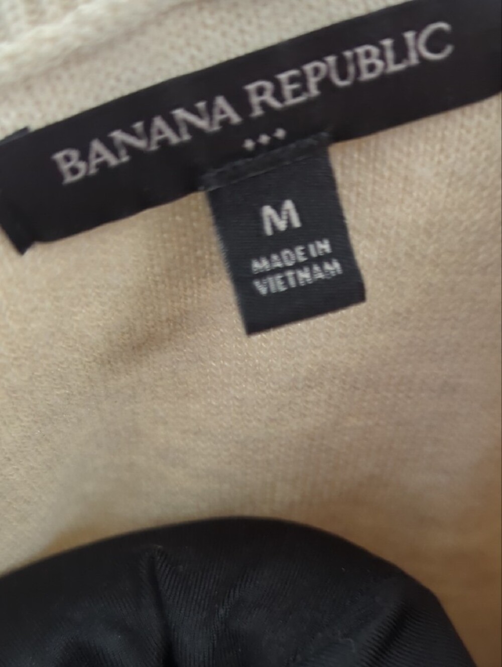 Banana Republic Women's Cream Crewneck Sweater with Chest Pocket -Size M - Picture 3 of 5
